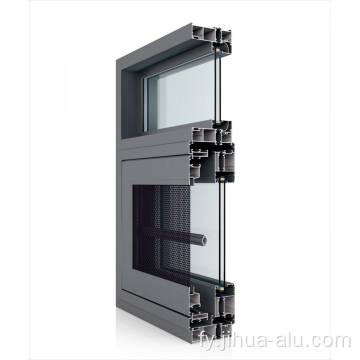 Aluminium 6063-T5 T5 DEILE EXPROUSJE-profyl foar Casity Window